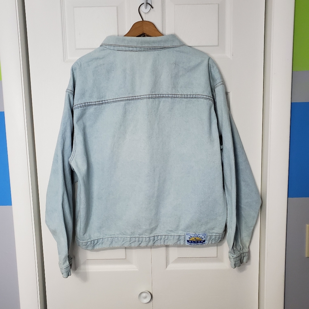 Vintage Brighton Blues Lightwash Denim Trucker Jacket - Picture 3 of 7